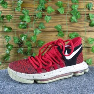 Nike Sneaker KD Velvet Boys Y 5 Medium Athletic Red Fabric Lace Up